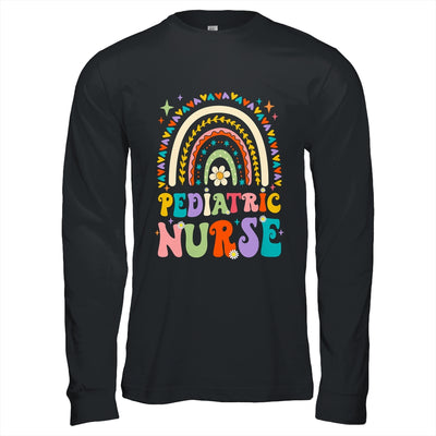 Funny NICU Nurse Pediatric Nurse PEDS Nursing Rainbow Groovy Shirt & Hoodie | teecentury