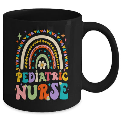 Funny NICU Nurse Pediatric Nurse PEDS Nursing Rainbow Groovy Mug | teecentury