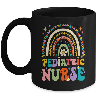 Funny NICU Nurse Pediatric Nurse PEDS Nursing Rainbow Groovy Mug | teecentury