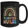 Funny NICU Nurse Pediatric Nurse PEDS Nursing Rainbow Groovy Mug | teecentury