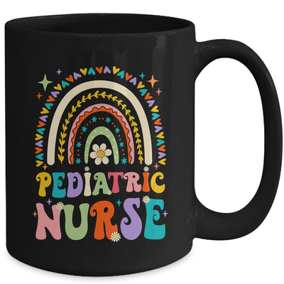 Funny NICU Nurse Pediatric Nurse PEDS Nursing Rainbow Groovy Mug | teecentury