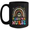 Funny NICU Nurse Pediatric Nurse PEDS Nursing Rainbow Groovy Mug | teecentury