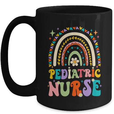 Funny NICU Nurse Pediatric Nurse PEDS Nursing Rainbow Groovy Mug | teecentury