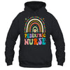 Funny NICU Nurse Pediatric Nurse PEDS Nursing Rainbow Groovy Shirt & Hoodie | teecentury