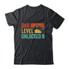 Funny New Dad Fathers Day Dad Level Unlocked Gaming Gamer Shirt & Hoodie | teecentury