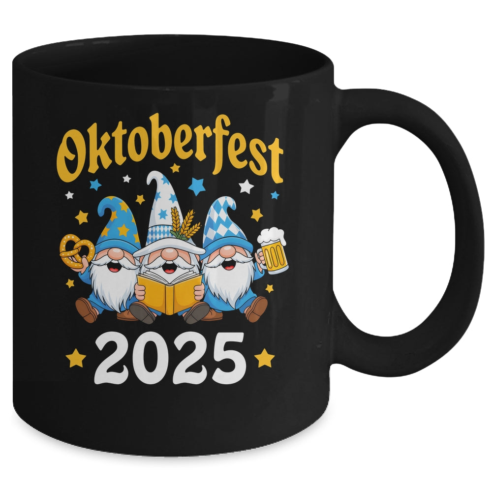 Funny Oktoberfest 2025 Gnome Beer Pretzel Wizard Bavarian Mug | teecentury