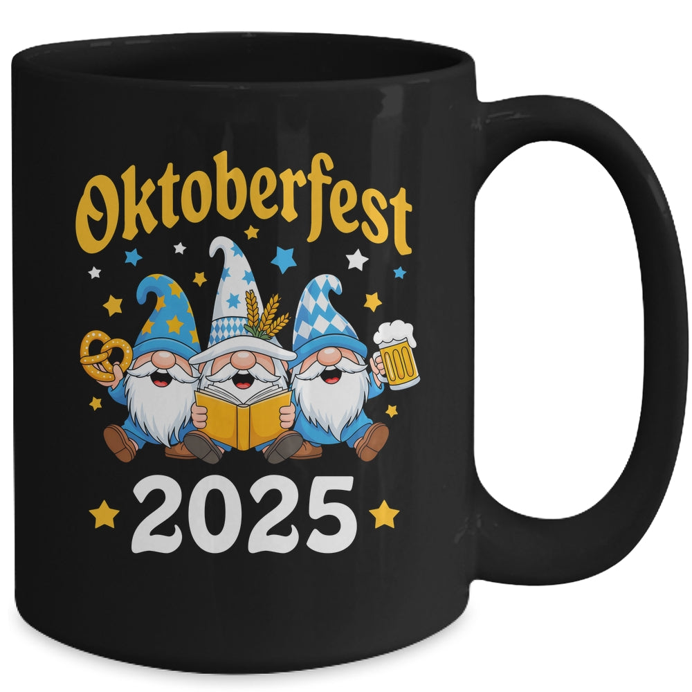 Funny Oktoberfest 2025 Gnome Beer Pretzel Wizard Bavarian Mug | teecentury