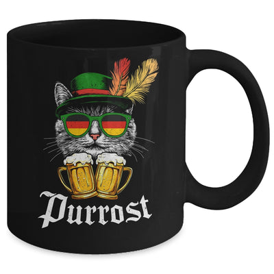 Funny Oktoberfest Cat Bavarian Drinking Beer Purrost Costume Mug | teecentury