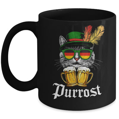 Funny Oktoberfest Cat Bavarian Drinking Beer Purrost Costume Mug | teecentury