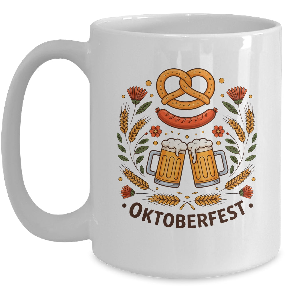 Funny Oktoberfest German Drinking Men Women Vintage Mug | teecentury