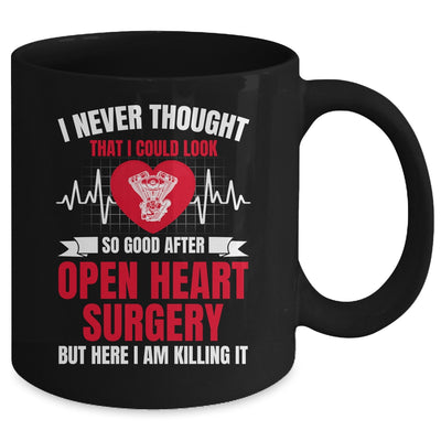 Funny Open Heart Surgery Art For Men Women Heart Patient Mug | teecentury