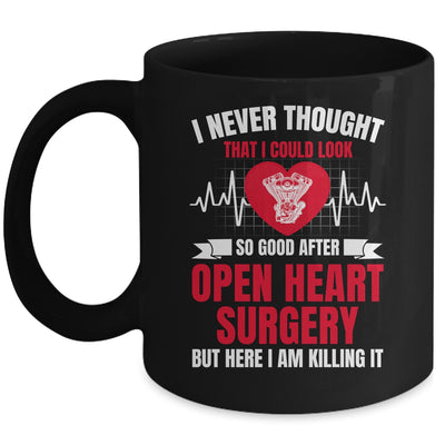 Funny Open Heart Surgery Art For Men Women Heart Patient Mug | teecentury