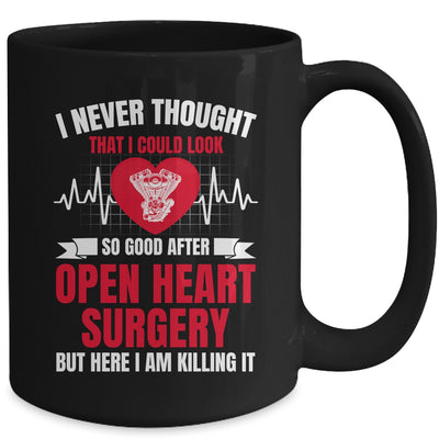 Funny Open Heart Surgery Art For Men Women Heart Patient Mug | teecentury