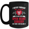 Funny Open Heart Surgery Art For Men Women Heart Patient Mug | teecentury