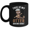 Funny Otter Baking Confectioner Chef Baker For Men Women Mug | teecentury