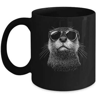 Funny Otter Sunglasses Otter Sea Lover Men Women Boys Mug | teecentury