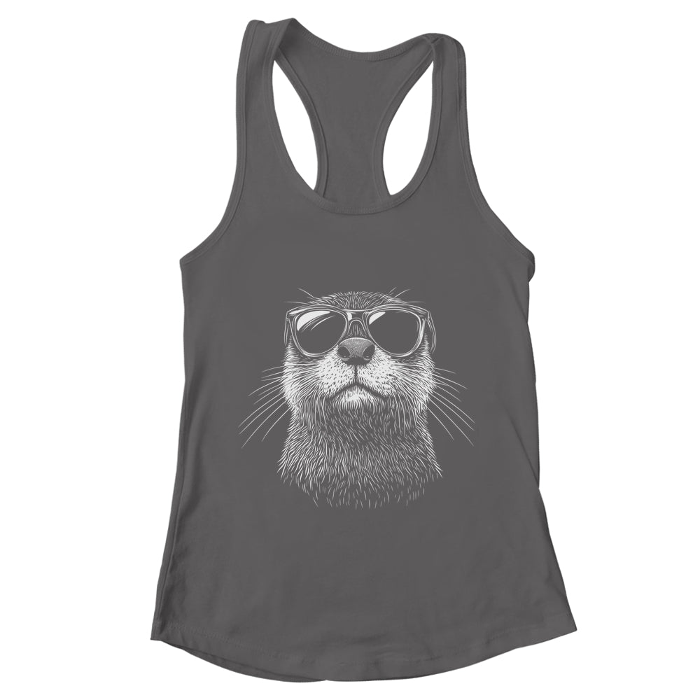 Funny Otter Sunglasses Otter Sea Lover Men Women Boys Shirt & Tank Top | teecentury