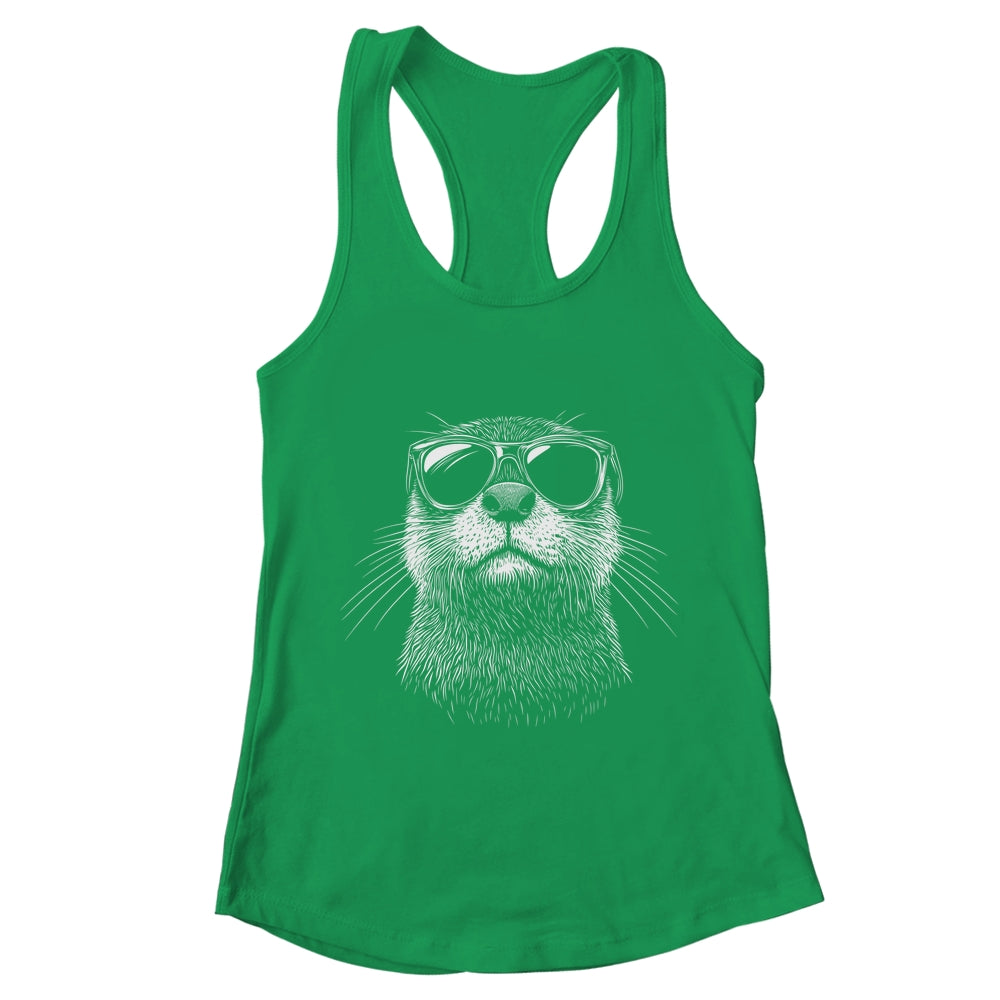 Funny Otter Sunglasses Otter Sea Lover Men Women Boys Shirt & Tank Top | teecentury