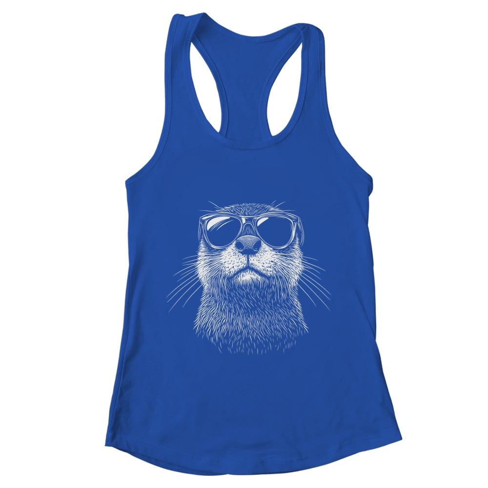 Funny Otter Sunglasses Otter Sea Lover Men Women Boys Shirt & Tank Top | teecentury