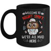 Funny Owl Night Shift Nurse Doctor RN ER For Men Women Mug | teecentury