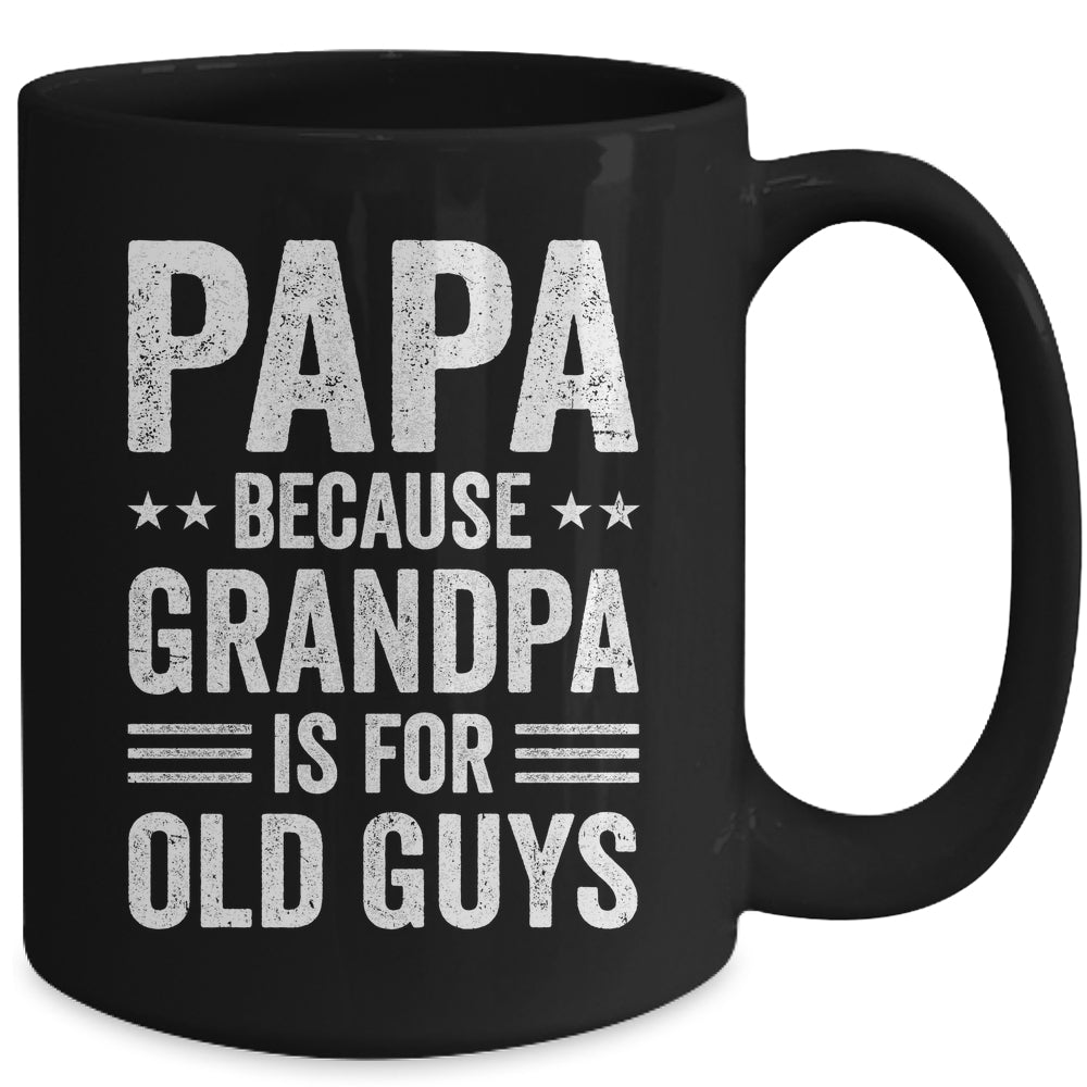 Funny Papa Art For Grandpa From Grandkids Father's Day Mug | teecentury