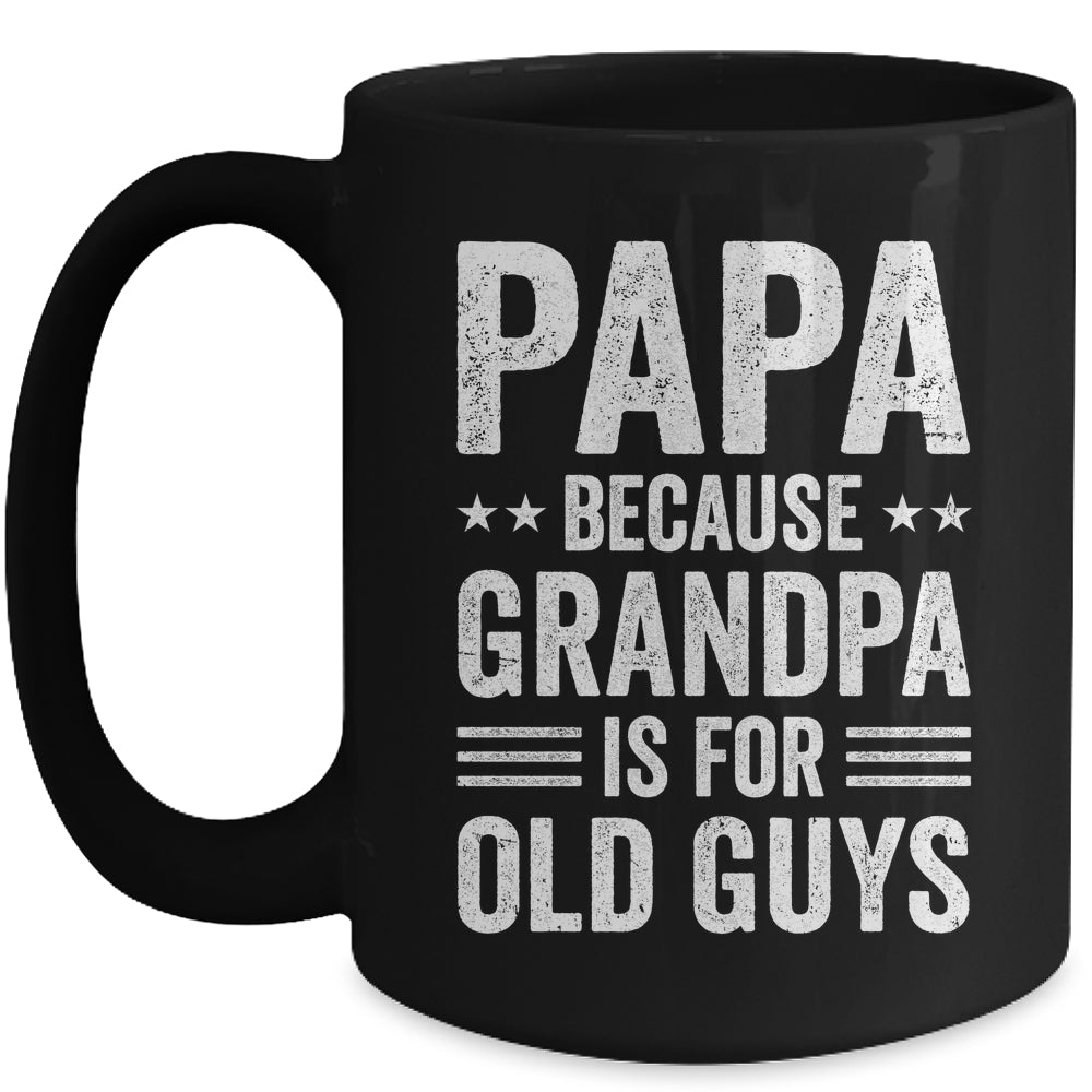 Funny Papa Art For Grandpa From Grandkids Father's Day Mug | teecentury