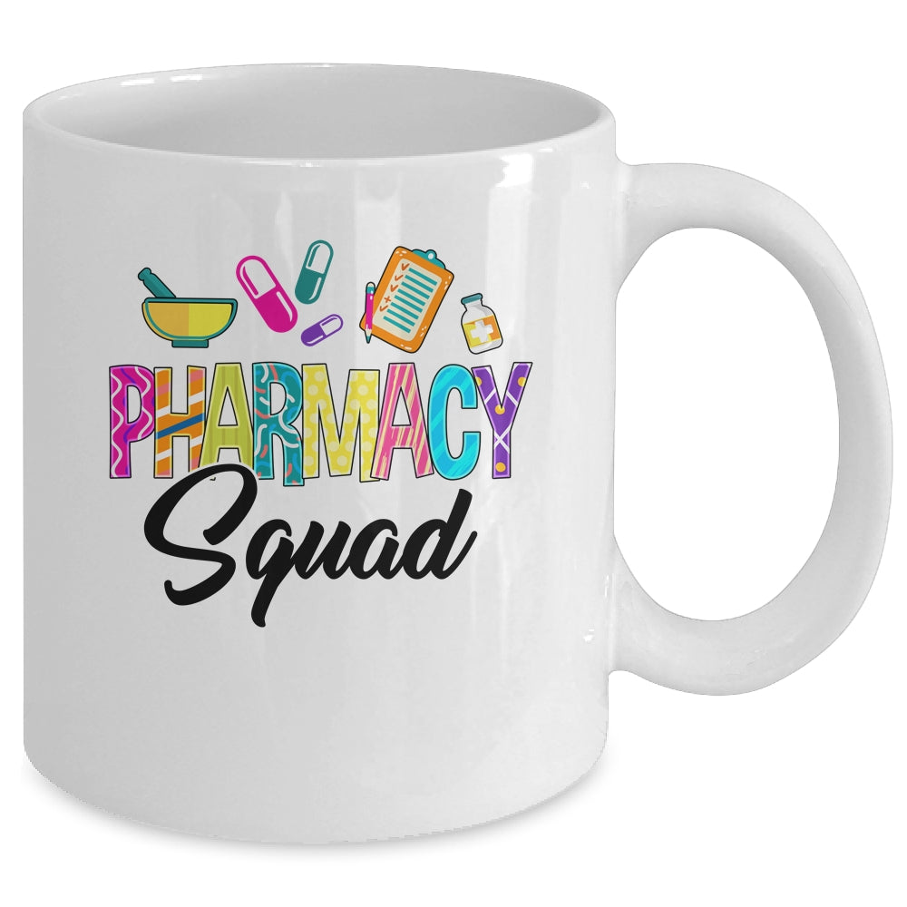 Funny Pharmacy Squad Tech Pharmacist Technician Healthcare Mug | teecentury