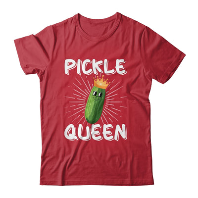 Funny Pickle Queen Art For Women Girls Cucumber Vegan Pickle Shirt & Tank Top | teecentury