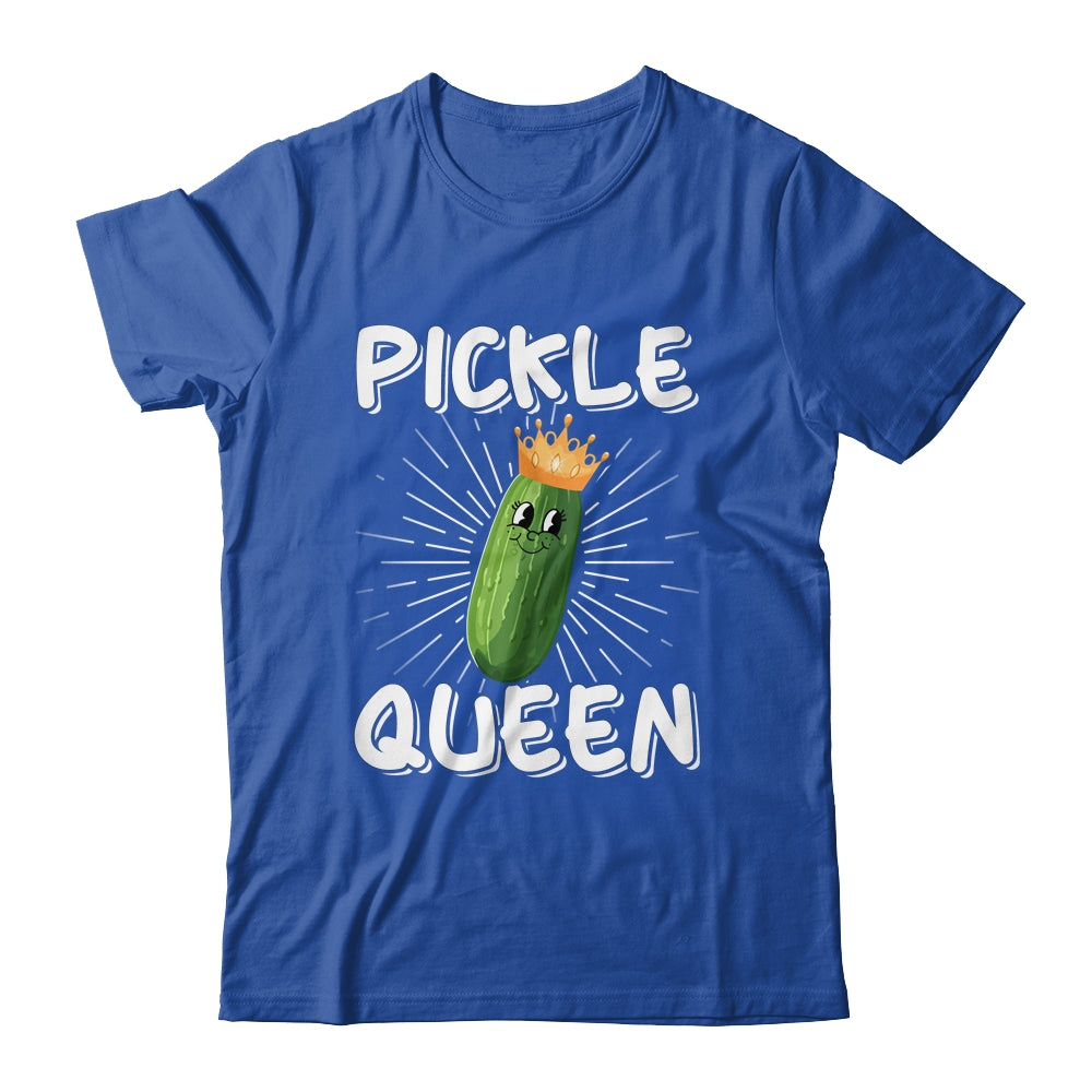 Funny Pickle Queen Art For Women Girls Cucumber Vegan Pickle Shirt & Tank Top | teecentury