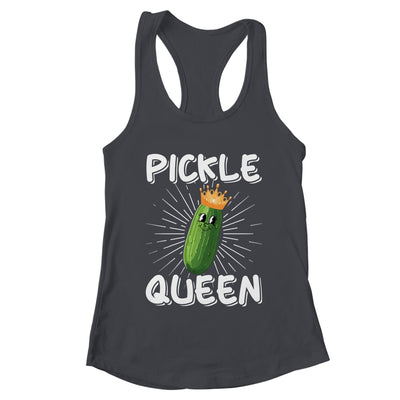 Funny Pickle Queen Art For Women Girls Cucumber Vegan Pickle Shirt & Tank Top | teecentury