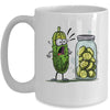 Funny Pickle Surprise A Cucumber And A Jar Of Sliced Pickles Mug | teecentury