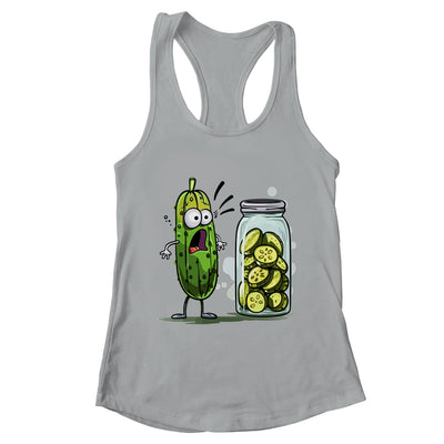 Funny Pickle Surprise A Cucumber And A Jar Of Sliced Pickles Shirt & Tank Top | teecentury