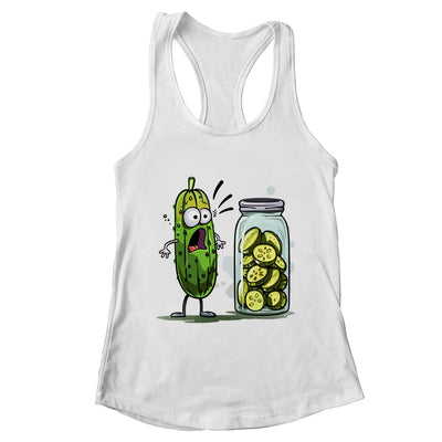 Funny Pickle Surprise A Cucumber And A Jar Of Sliced Pickles Shirt & Tank Top | teecentury