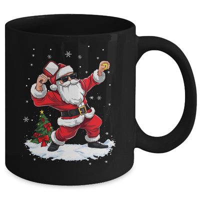 Funny Pickleball Christmas Santa Playing Pickleball Mug | teecentury