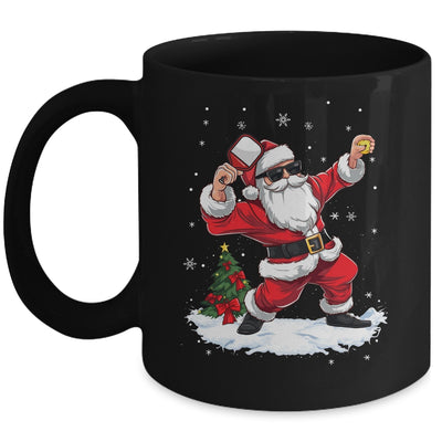 Funny Pickleball Christmas Santa Playing Pickleball Mug | teecentury