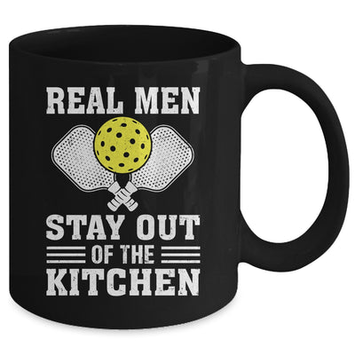 Funny Pickleball Player Design Real Men Stay Out The Kitchen Mug | teecentury