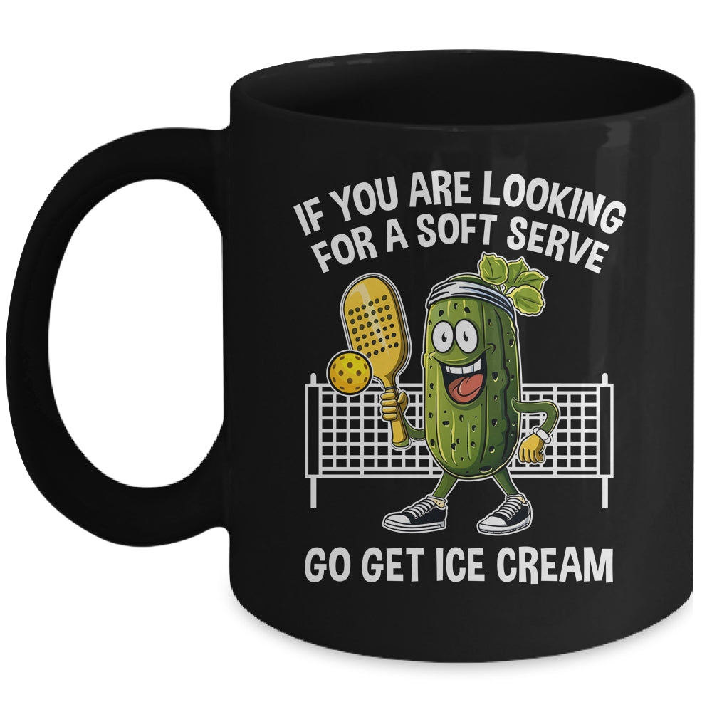 Funny Pickleball Player Paddleball Lover A Soft Serve Mug | teecentury