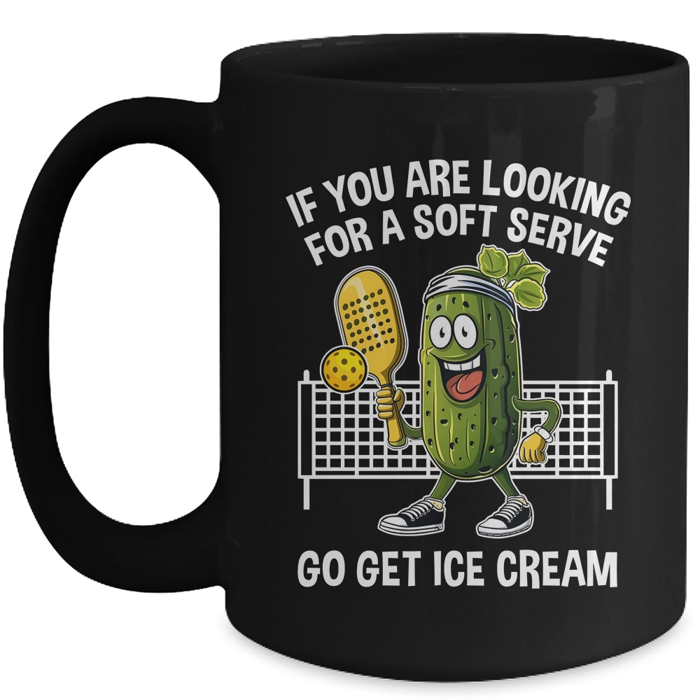 Funny Pickleball Player Paddleball Lover A Soft Serve Mug | teecentury