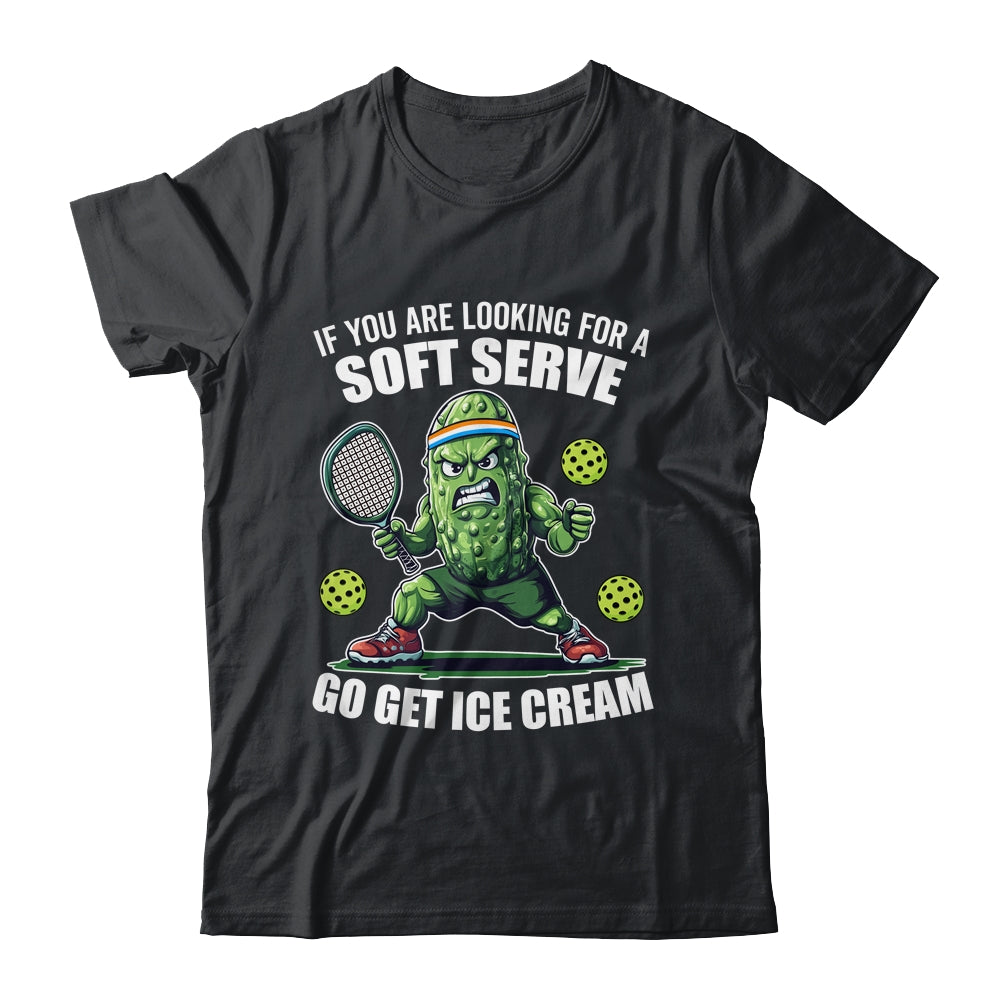 Funny Pickleball Player Pickle Tennis Soft Serve Ice Cream Shirt & Tank Top | teecentury