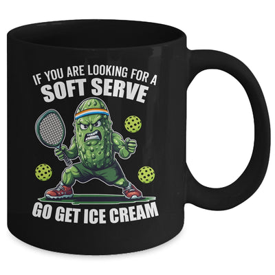 Funny Pickleball Player Pickle Tennis Soft Serve Ice Cream Mug | teecentury