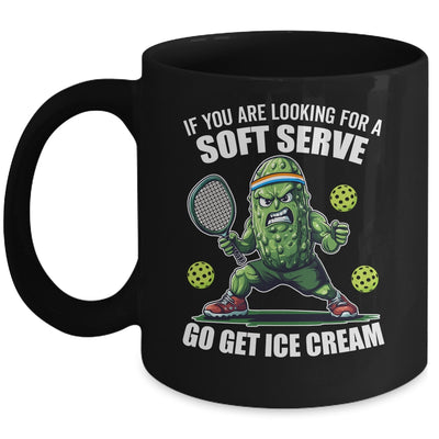 Funny Pickleball Player Pickle Tennis Soft Serve Ice Cream Mug | teecentury