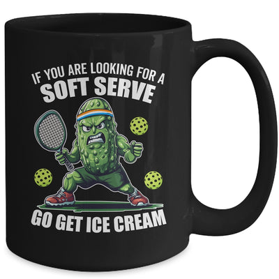 Funny Pickleball Player Pickle Tennis Soft Serve Ice Cream Mug | teecentury