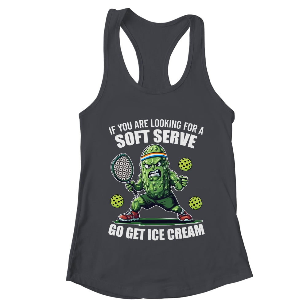 Funny Pickleball Player Pickle Tennis Soft Serve Ice Cream Shirt & Tank Top | teecentury