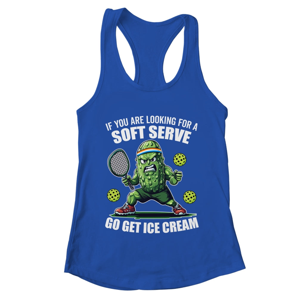 Funny Pickleball Player Pickle Tennis Soft Serve Ice Cream Shirt & Tank Top | teecentury