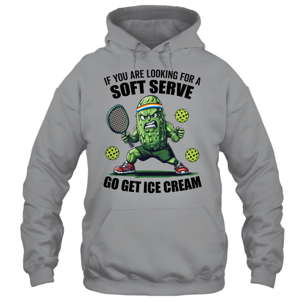 Funny Pickleball Playing Pickle Tennis Soft Serve Ice Cream Shirt & Tank Top | teecentury
