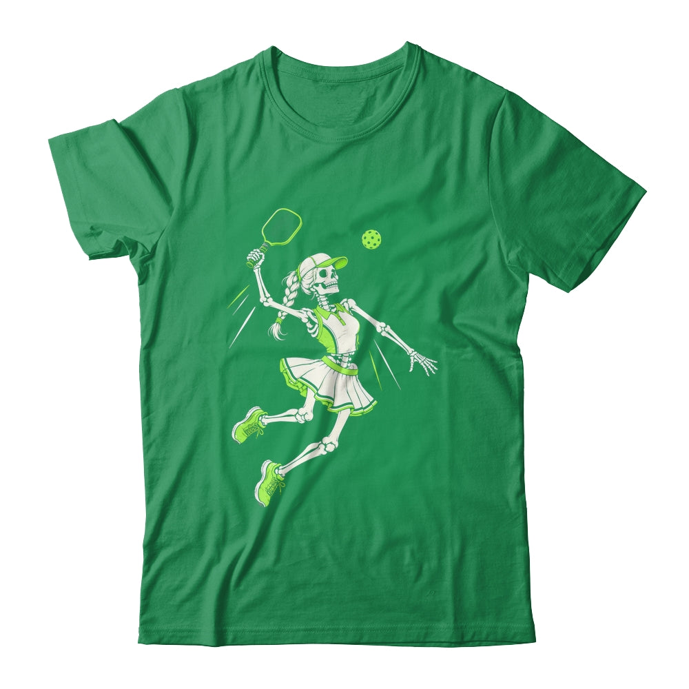 Funny Pickleball Skeleton Halloween Sport Spooky Women Shirt & Sweatshirt | teecentury