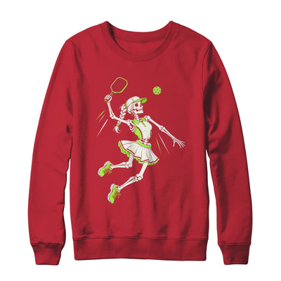 Funny Pickleball Skeleton Halloween Sport Spooky Women Shirt & Sweatshirt | teecentury