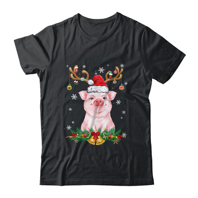 Funny Pig Reindeer Lights Ornament Santa Christmas Xmas Shirt & Sweatshirt | teecentury