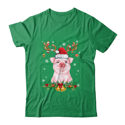 Funny Pig Reindeer Lights Ornament Santa Christmas Xmas Shirt & Sweatshirt | teecentury