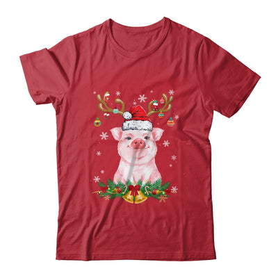 Funny Pig Reindeer Lights Ornament Santa Christmas Xmas Shirt & Sweatshirt | teecentury